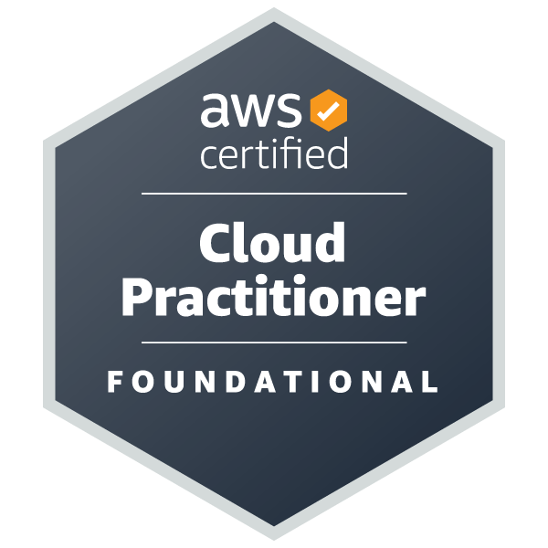 AWS cloud practitioner badge